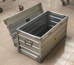 baule cassa alluminio pieghevole da trasporto