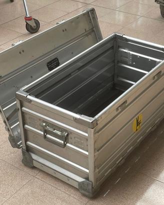baule cassa alluminio pieghevole da trasporto