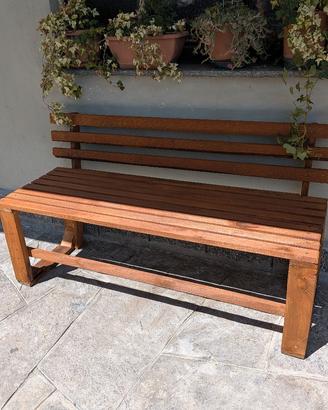 panchina in legno 