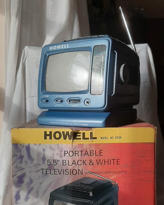 Registratore a cassette-Radio-TV portatile  HOWELL