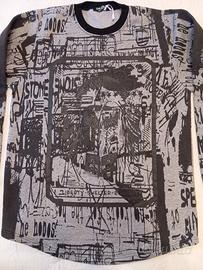 felpa uomo, nuova con etichetta. veste abbondante 