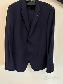 Vestito uomo giacca pantalone blu notte tg.52