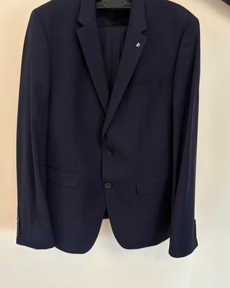 Vestito uomo giacca pantalone blu notte tg.52