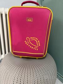 Valigia Trolley Rosa “Travel with the Turtle