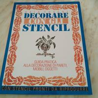 libro" decorare con gli stencil"Nuovo