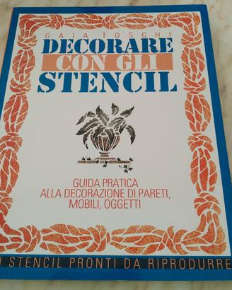 libro" decorare con gli stencil"Nuovo