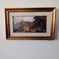 Cornice oro veduta posillipo napoli