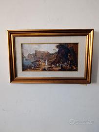 Cornice oro veduta posillipo napoli