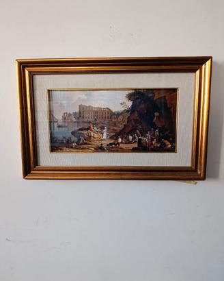 Cornice oro veduta posillipo napoli