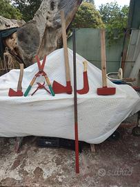 kit da giardinaggio  ascia   cesoia  machete  scur