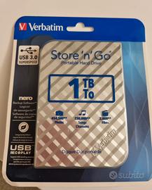 hard disk esterno Verbatim nuovo