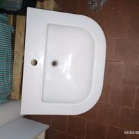 lavabo con colonna per bagno
