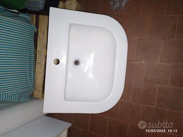 lavabo con colonna per bagno