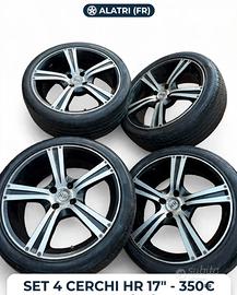 Set 4 Cerchi in Lega HR 17" 4 fori - Con Gomme