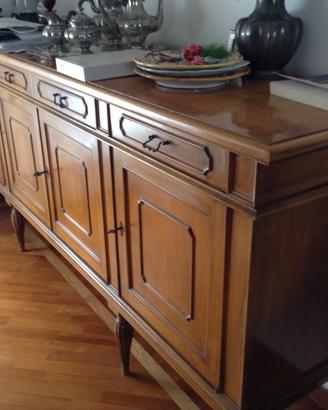 Credenza Madia vintage (1965) in Legno di Noce 