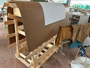 Cavalletti in legno per pellami e tessuti