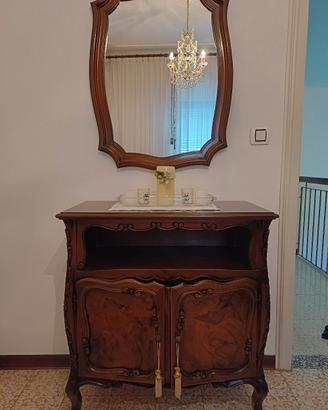 mobile in legno con specchio 
