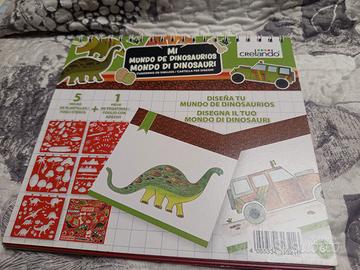 Stencil e adesivi sui dinosauri