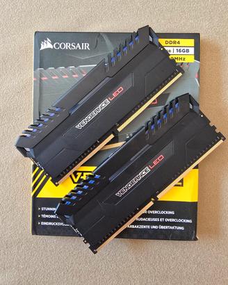 RAM 16gb DDR4 Corsair LPX Vengeance LED 3000MHz