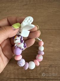 Catenella porta ciuccio per bambine