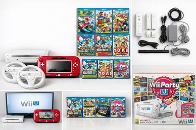 Nintendo Wii U completa + 9 giochi + accessori