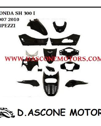 Kit carene Honda Sh 300 i 2007 2011 Nero Lucido
