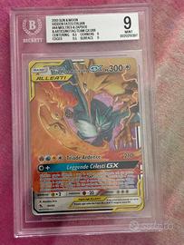 Moltres Zapdos Articuno GX 44/68 ITA BGS 9 Pokémon