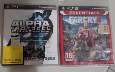 far cry 4 e alpha protocol per PS 3