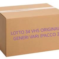 LOTTO 34 VIDEOCASSETTE VHS ORIGINALI VARIO GENERE
