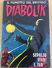Diabolik n. 8 Sepolto Vivo ! Ristampa 1965