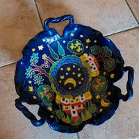 CARAFFA E PIATTO ORNAMENTALE