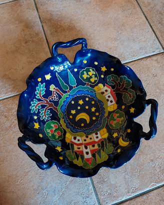 CARAFFA E PIATTO ORNAMENTALE