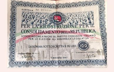 Finanziamento PCI anno 1947