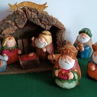 Presepe artigianale in terracotta