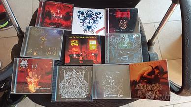 10 CD death black metal+3metal  nuovi