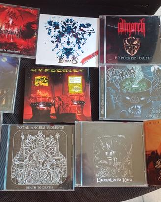 10 CD death black metal+3metal  nuovi