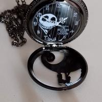 Collana con orologio e orecchini Jack Skeletron
