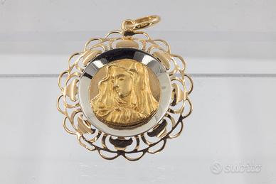Medaglia Votiva (Madonna) in Oro 18K VINTAGE