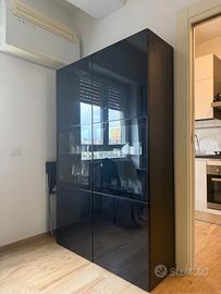Mobile vetrina / credenza moderna nero lucido con