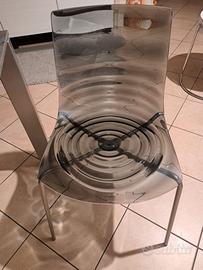 6 sedie cucina e 1 lampadario
