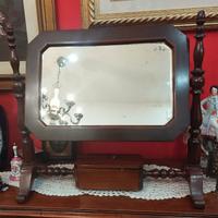 Antica psiche da tavolo o comò 