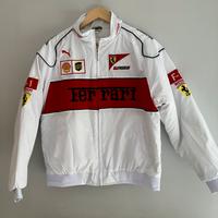 Giubbino Ferrari Whire retro vintage F1 taglia M