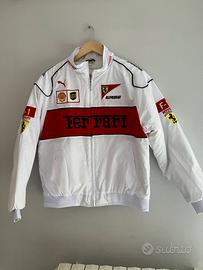 Giubbino Ferrari Whire retro vintage F1 taglia M