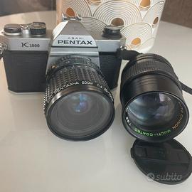 Pentax K1000 con 35-50mm e 135mm