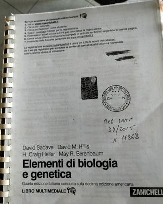 Elementi di biologia e genetica 