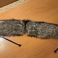 Collo di vera volpe argentata
