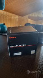 Sigma 50mm 1.4 DG per canon