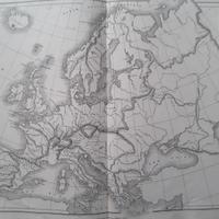 Carta geografica antica Europa