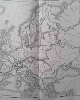 Carta geografica antica Europa