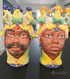 Teste di moro, ceramiche di Caltagirone 